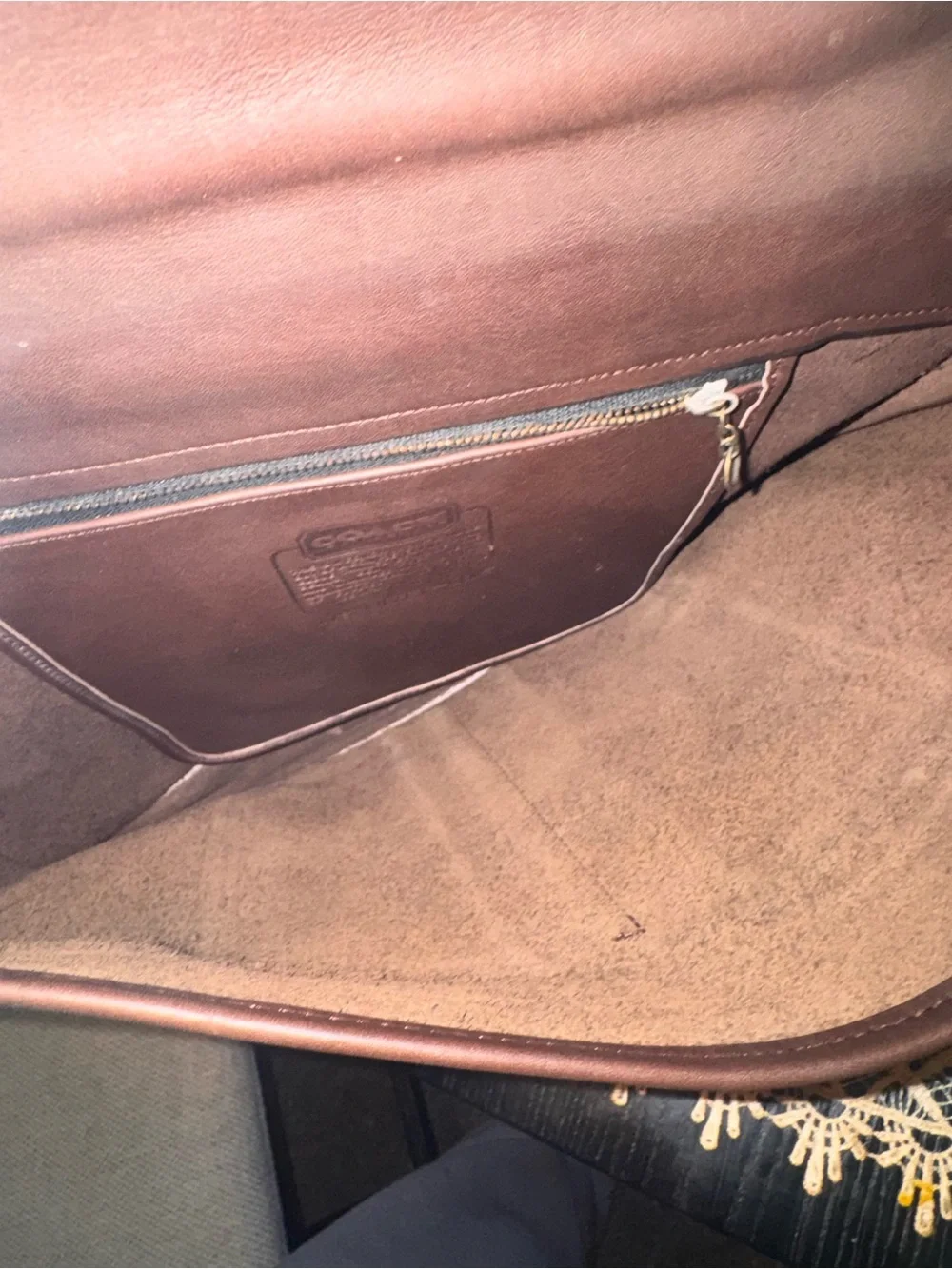 Coach leather vintage messenger bag